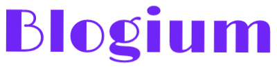 blogium text logo